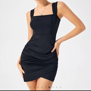 Cider Black Mini Dress